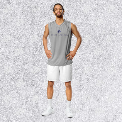 Recycled Grey Unisex basketball Jersey