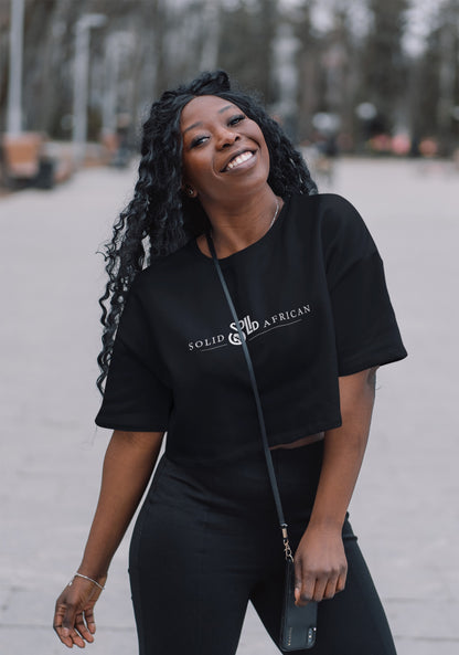 Women’s Black Crop Top Tee