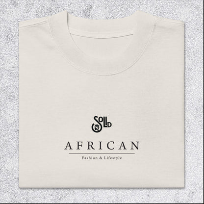 Solid African Oversized faded T-shirt