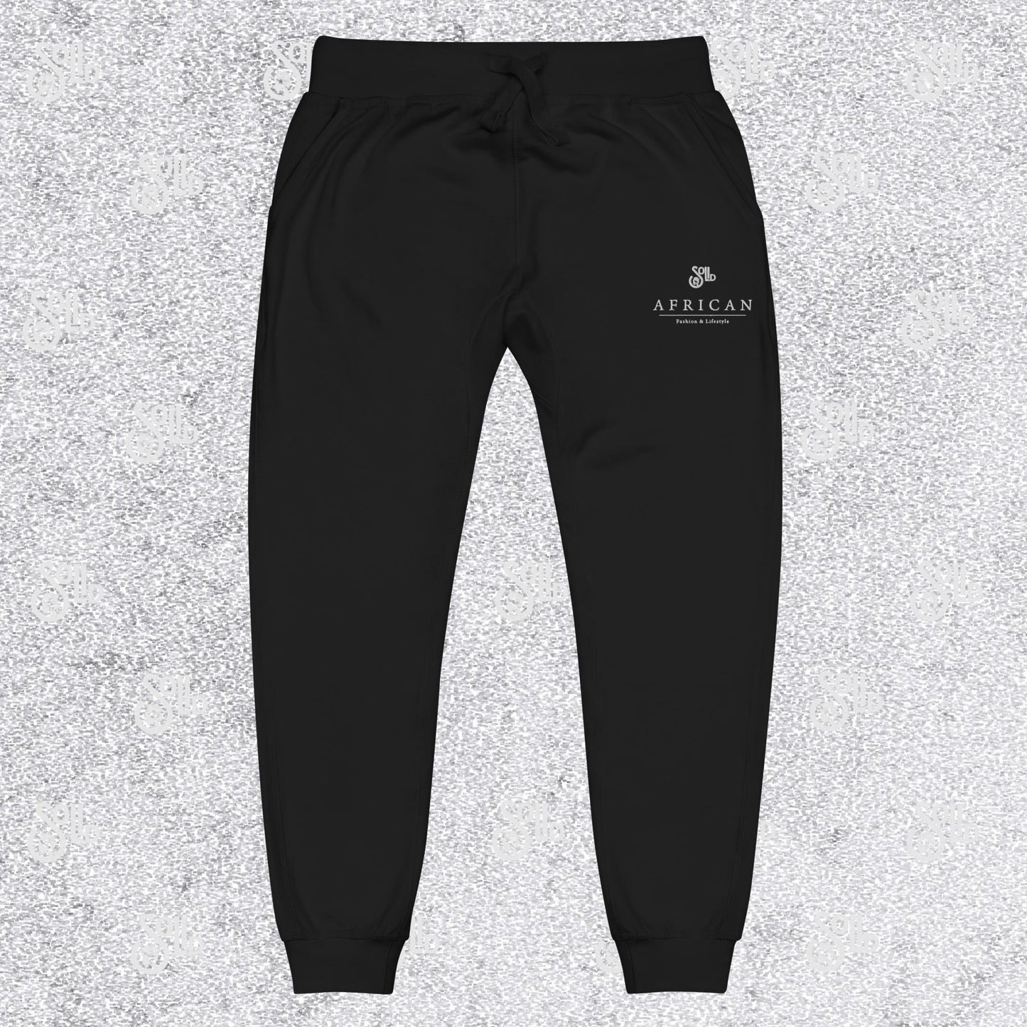 Solid African Unisex Fleece Sweatpants